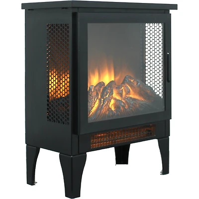 Streamdale Freestanding Electric Fireplace Heater, 15" with 3D Flame
