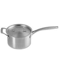 Le Creuset Essential Stainless Steel Round Saucepan with Lid, 3 Qt.