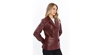 Furniq Uk Women's Genuine Leather Jacket