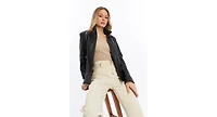 Furniq Uk Women's Leather Jacket