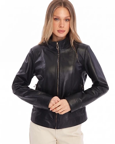Furniq Uk Women's Leather Jacket