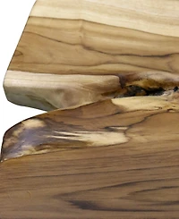 StyleCraft Home Collection 39.5" Iron Baron Contemporary Live Edge Paperclip Leg Coffee Table