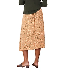Paneros Clothing Women s Floral Printed Avery Midi Skirt Chai Ditsy