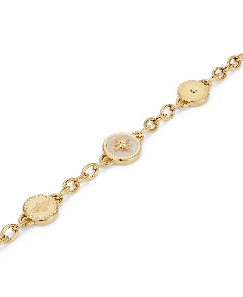 Olivia Burton Signature Charms Gold Tone Bracelet