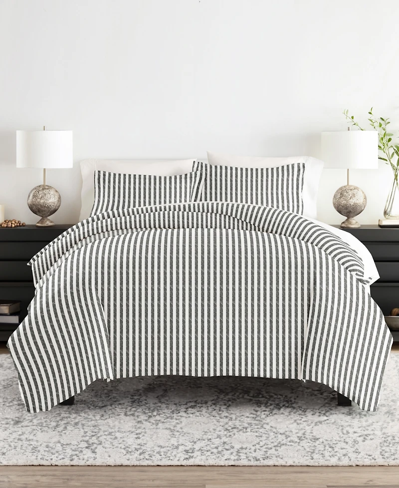 ienjoy Home Tranquil Sleep Patterned Duvet Cover Set, Full/Queen