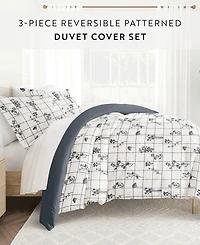 ienjoy Home Utra Soft Reversible 3-Pc. Duvet Cover Set, Full/Queen