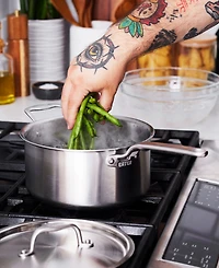 Heritage Steel X Eater 5-Ply Stainless Steel 4-Qt. Saucepan with Lid