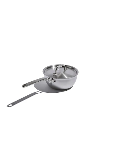Heritage Steel X Eater 5-Ply Stainless Steel 2-Qt. Saucier with Lid