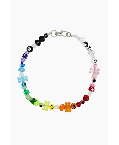 Multicolor Necklace With Various Beads 15.5″