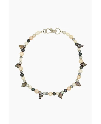 Mini Pearl Cross Necklace