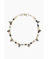 Mini Pearl Cross Necklace