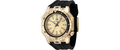 Technomarine's Men's Tm-224010 Manta Sea Quartz 3 Hand Gold Dial Watch
