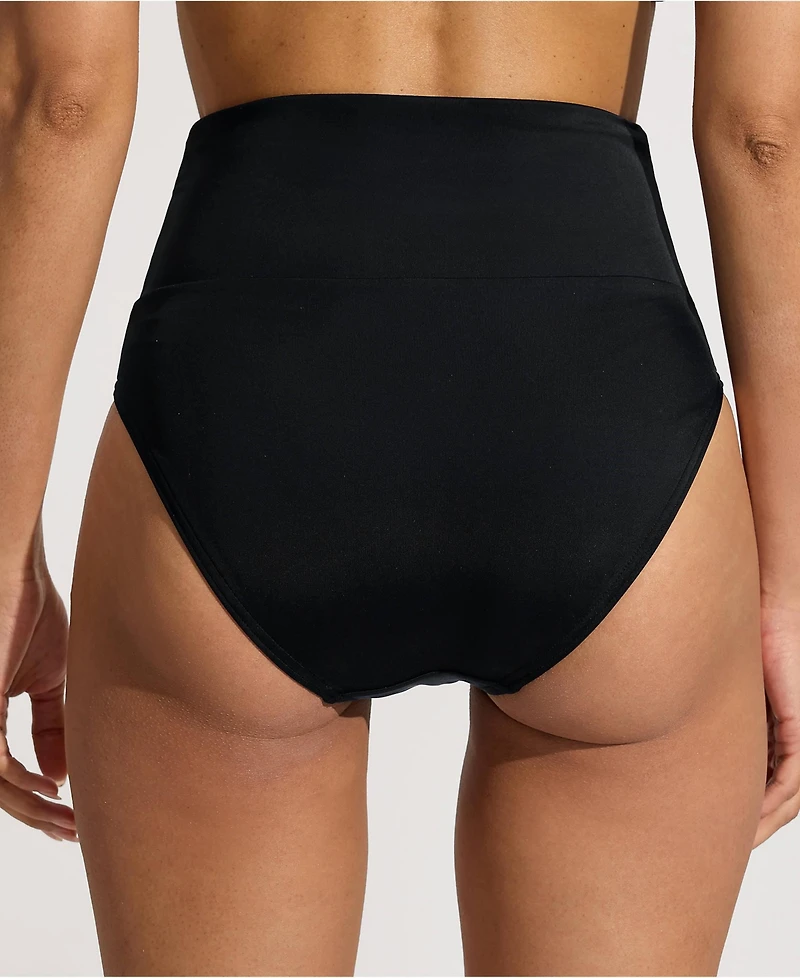 Lands' End Women's Tugless High Waisted Bikini Bottoms