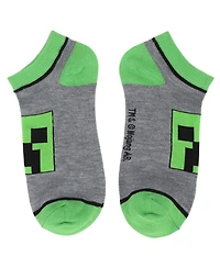 Minecraft Women's Character Heads 5-Pair Ankle Socks