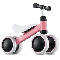 Toddler Balance Bike with 4-Wheel Design for Stability and Easy Riding