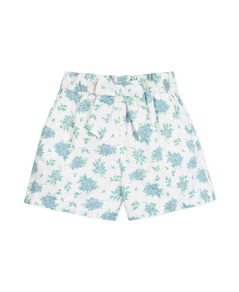 Hope & Henry Toddler Girls Pull-On Cinched Waist Linen Short