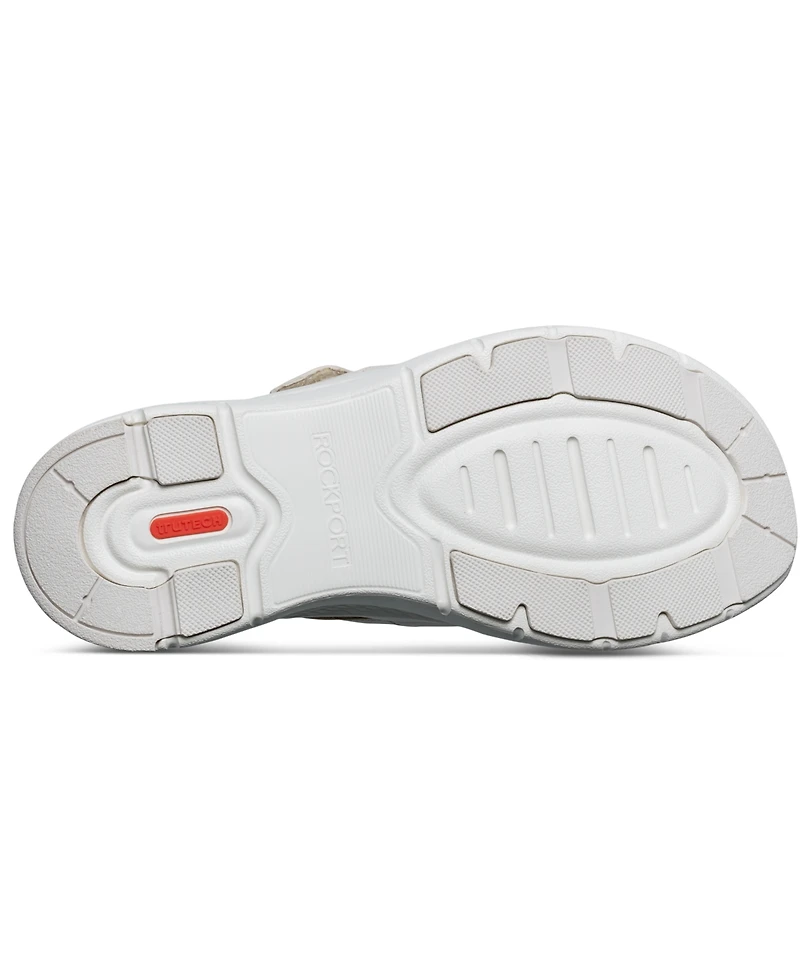 Rockport Women's Qwyn Slip-On Strappy Casual Wedge Sandals