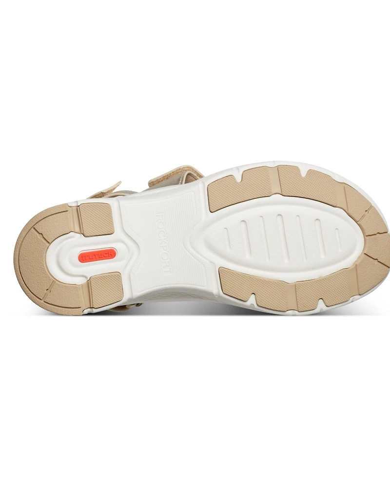 Rockport Women's Qwera Open Toe Strappy Casual Wedge Sandals