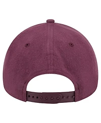 New Era Men's Maroon/Tan San Francisco 49ers Moleskin A-Frame 9FORTY Adjustable Hat