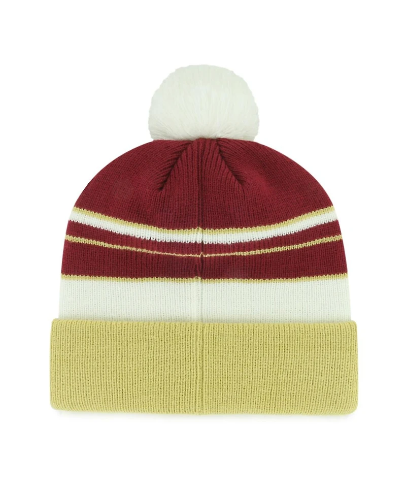 '47 Brand Big Boys and Girls Garnet Florida State Seminoles Peewee Cuffed Knit Hat with Pom