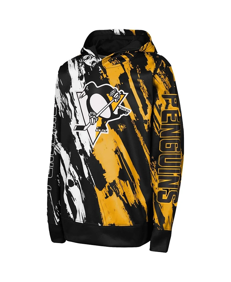 Outerstuff Preschool Black Pittsburgh Penguins Master Snipe Pullover Hoodie
