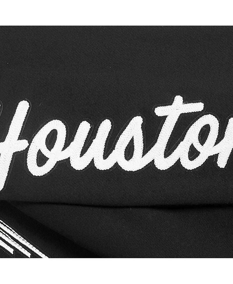 Pro Standard Men's Black Houston Rockets Paint the City Drop Shoulder Sweatshirt