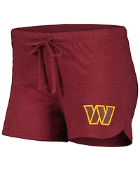Concepts Sport Women's Burgundy/Gold Washington Commanders Raglan Long Sleeve T-Shirt Shorts Lounge Set