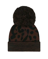 '47 Brand Women's Brown Seattle Seahawks Cacao Cuffed Knit Hat with Pom