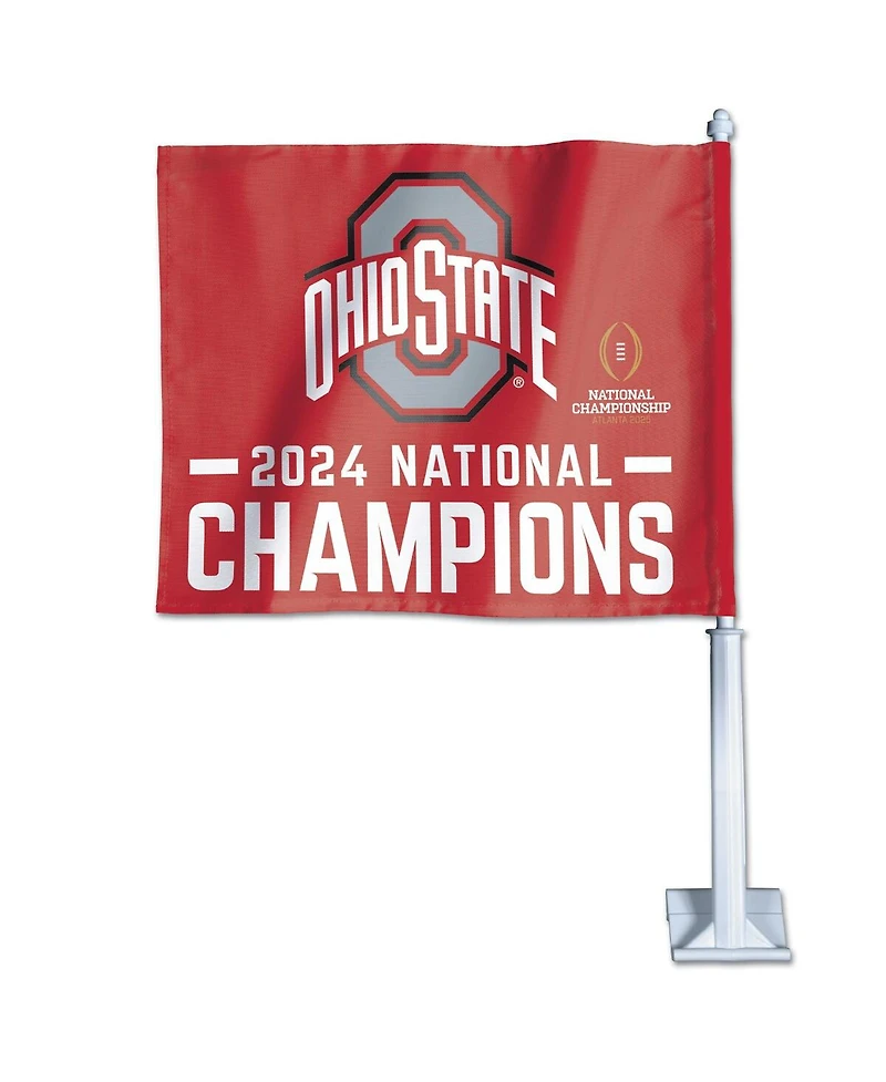 Wincraft Ohio State Buckeyes College Football Playoff 2024 National Champions 11" x 13" Double-Sided Car Flag