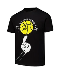 Freeze Max Big Boys and Girls Mickey Mouse Black Mickey Friends Let's Play T-Shirt