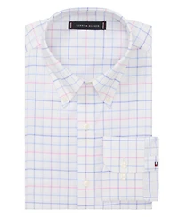 Tommy Hilfiger Men's Flex Wrinkle Free Stretch Pinpoint Dress Shirt