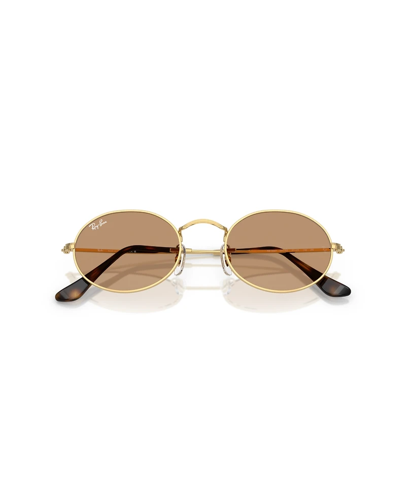 Ray-Ban Unisex Oval Metal Sunglasses, RB3547