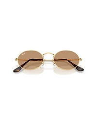 Ray-Ban Unisex Oval Metal Sunglasses, RB3547