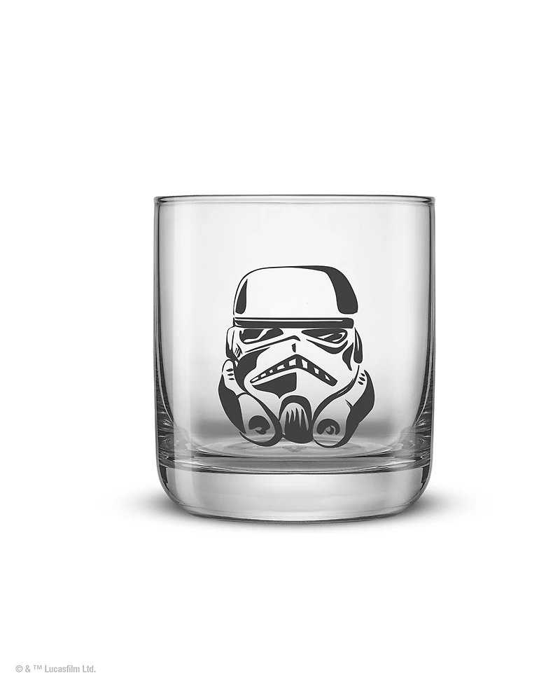 JoyJolt Star Wars Dark Side Monochrome Short Drinking Glasses, Set of 2