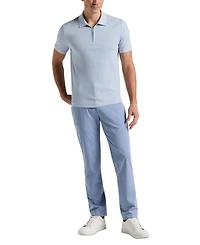 Perry Ellis Men's Slim-Fit Ribbed-Knit 1/4-Zip Polo Shirt