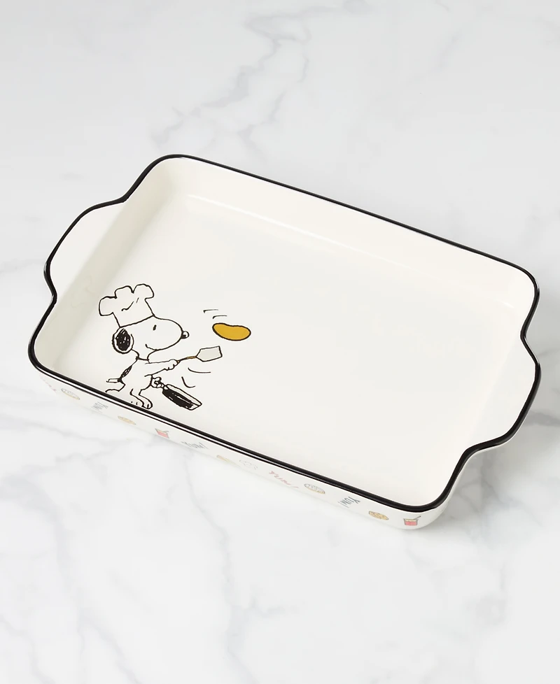 Lenox Chef Snoopy Rectangular Porcelain Baker