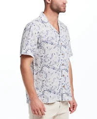 Weatherproof Vintage Men's Regular-Fit Palm Frond-Print Button-Down Camp Shirt