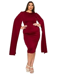 L I V D Plus Naomi Cape Dress