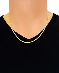 Italian Gold Forza Rope Chain 20" Necklace (2-1/2mm) in 14k Gold