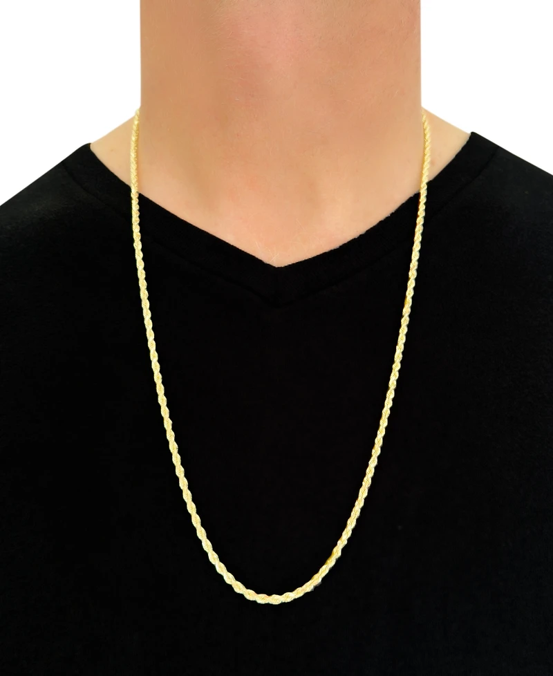 Italian Gold Forza Rope Chain 28" (3-1/5mm) in 14k Gold