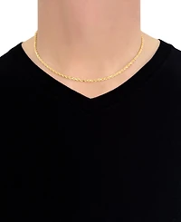 Italian Gold Forza Rope Chain 18" Necklace (3-1/5mm) in 14k Gold