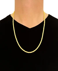 Italian Gold Forza Rope Chain 26" Necklace (4-1/10mm) in 14k Gold