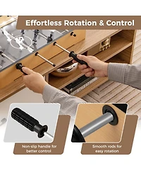 Game Room Football Table with Non-Slip Handles Durable and Fun Soccer Table for Home Entertainment