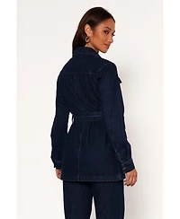 Petal and Pup Women's Nadine Tie Waist Button Front Jacket