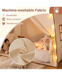 Kids Play Tent Bed Tent with String Lights Extra Large Playhouse Tent