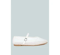 averona mesh mary jane flats