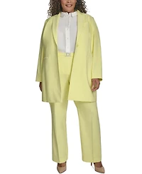 Dkny Plus Notched-Collar One-Button Topper Jacket