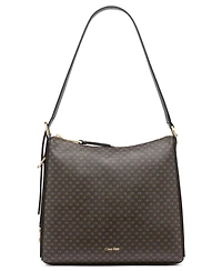 Calvin Klein Mandy Mini Signature Top Zipper Shoulder Bag