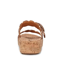 Earth Women's Subtle Woven Slip-On Platform Sandals
