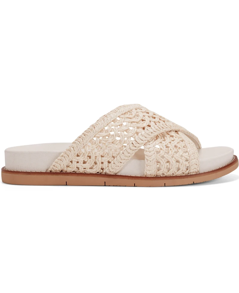 Earth Women's Flurry Woven Crisscross Flat Sandals